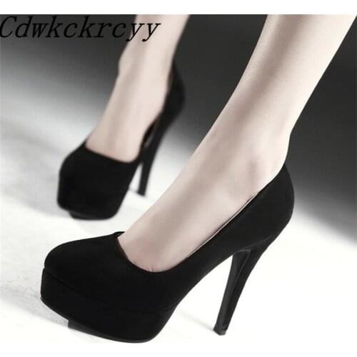 Spring and Autumn New pattern fashion Round head temperament High-heeled Women Shoes Simplicity Comfortable banquet Women Shoes