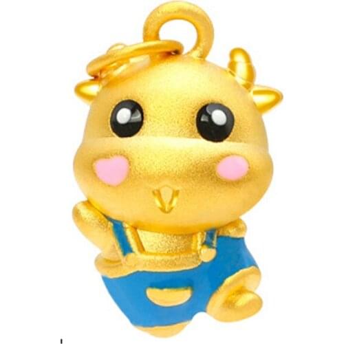 KOFSAC Sweet Calf Necklaces For Women Jewelry Cute Cow Pendant Girl Boy Birthday Gifts Fashion Gold Colour Necklace Accessories