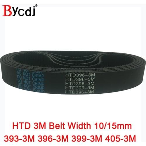 Arc HTD 3M Timing belt C=393 396 399 405 width 6-25mm Teeth131 132 133 135 HTD3M synchronous pulley 393-3M 396-3M 399-3M 405-3M