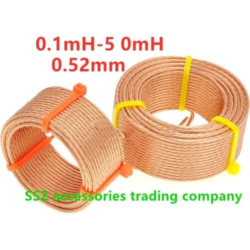 0.52mm*7 stranded wire 4N inductance coil divider seven core inductance hifi speaker divider copper stranded coil mH