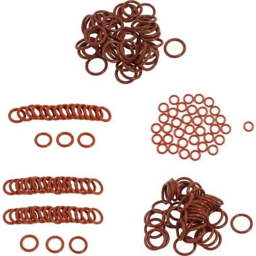 50 pcs Red Silicone O-Rings Oil Seal ring