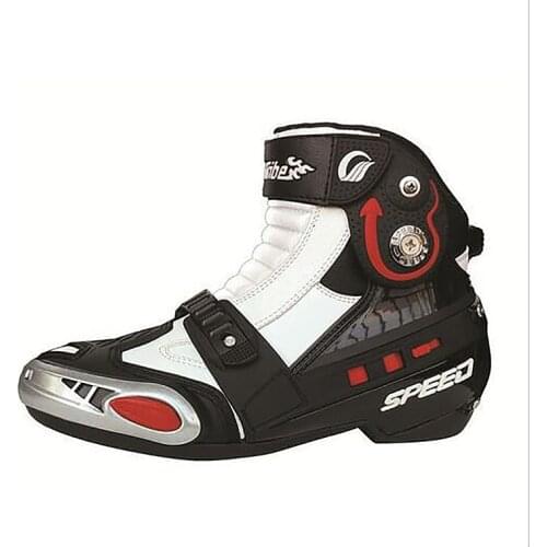 A009 Riding Tribe Men And Women Leather Motorcycle Off Road Boots Motocross Racing Speed Botas Moto Riding Sport Shoes