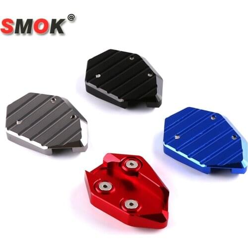 SMOK Motorcycle Accessories CNC Aluminum Kickstand Foot Side Stand Extension Enlarger For Yamaha T MAX 530 TMAX 530 2017 2018