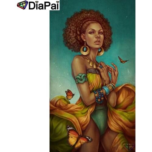 DIAPAI Diamond Painting 5D DIY 100% Full Square/Round Drill "Beauty butterfly"Diamond Embroidery Cross Stitch 3D Decor A26154