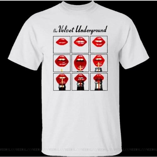 Velvet Underground Warhol Lips Soda Pop Art Lou Reed T-Shirt Cotton Top Christmas Gifts Tee Shirt