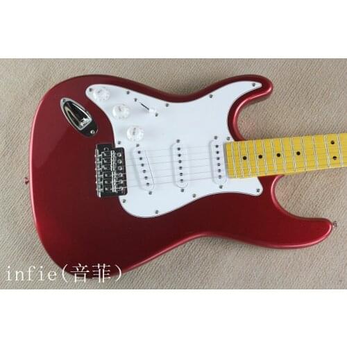 Free Shipping Custom Shop ST Strat Red Electric Guitar With 3 Pickups Left Handed Guitar & Body Available