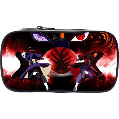 Japan Anime Cartoon Anime Pencil Case Canvas Pencil Case Cartoon Peripheral Stationery Unisex Birthday Gift Kids Storage Bag