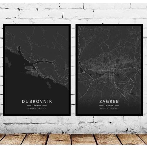 Dubrovnik Zagreb Croatia Poster