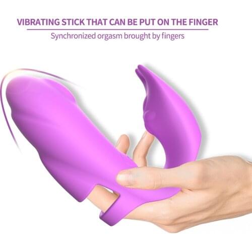 Finger Vibrator Clitoral Sex Toys Pussy G-spot Stimulator Vibrator Massager Waterproof Finger Clit Women Sex Toy Lesbian ZD0314