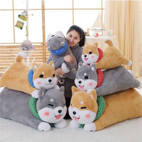 Fancytrader Giant 110cm Soft Cartoon Dog Plush Toy Huge 43'' Stuffed Animal Corgi Pillow Kids Play Doll