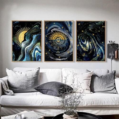 GATYZTORY Starry Sky Landscape DIY Painting By Numbers Kits Coloring By Numbers Acrylic Paint On Canvas For Unique Gifts Artwork