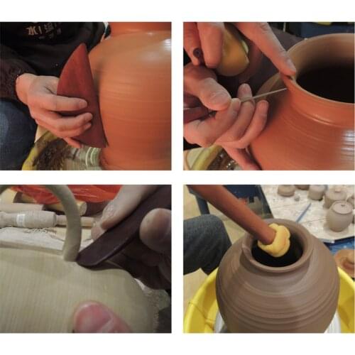 Pottery Tools Lucy 27pcs/set Drawing Clay Modeling Tools Set Crafts Potters Ceramic Polymer Scraping Pat Mud Drilling Tool