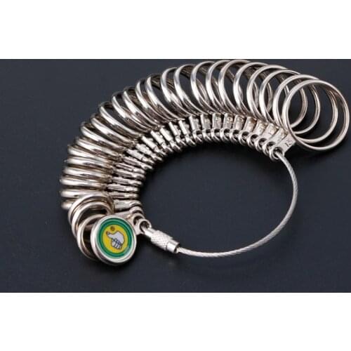 Easy To Use 0-13 Finger Ring Metal Sizer Gauge Measure Jewelry Size Tools New