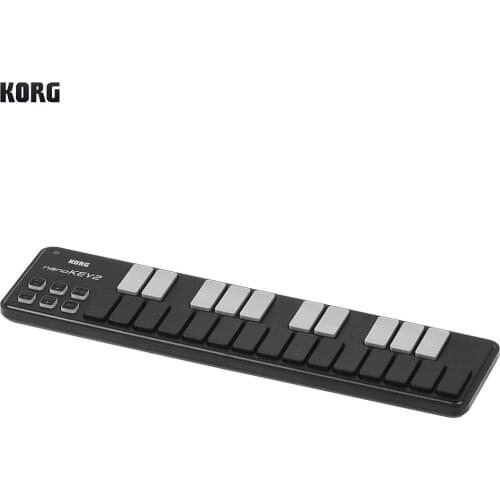 KORG nanoKEY2 Slim-Line Portable USB MIDI Keyboard Controller 25 Keys with USB Cable