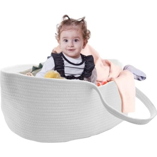 Cotton Rope Storage Basket For Blanket Nursery Toy Organizer For Kids Dirty Clothes Bucket Organizer Laundry Bag Shooting Props