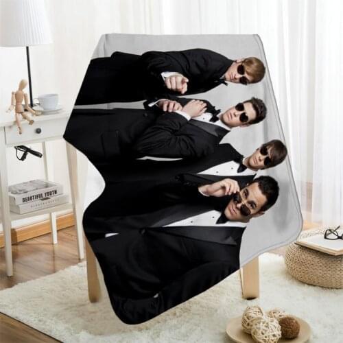 Musife Custom Big Time Rush Flannel Blanket Design Your own Blanket Flannel Blankets for Sofa DIY Dropshipping