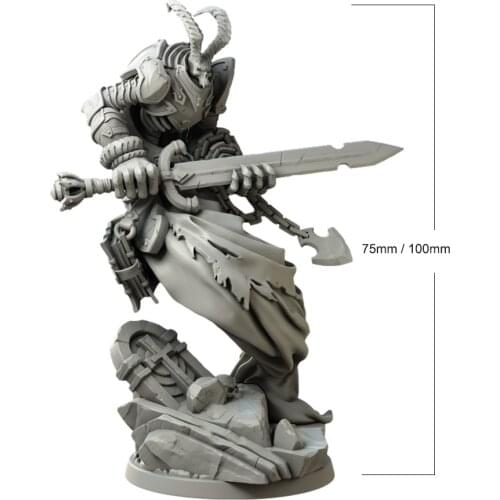 1/24 75mm 1/18 100mm Resin Model Kits Wraith Warrior Unpainted No Color RW-119