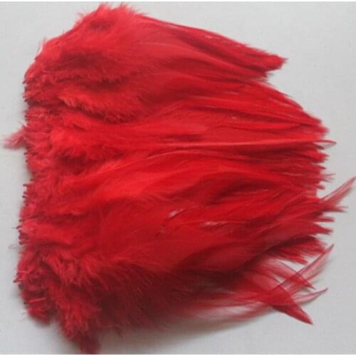 Wholesale 20pcs Red Natural Rooster Feathers 4-6 inch/10-15 cm DIY Jewelry Craft Making Home Decoration
