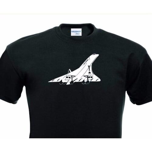 2019 New Arrival Stringer Men Cheap T Shirts Concorde Flugzeug Supersonic Airliner Turbojet Tee shirt