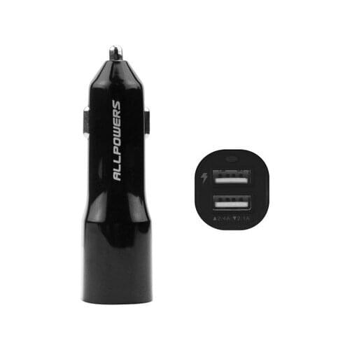 ALLPOWERS Portable Car Lighter Charger Dual USB Output Ports Mini Car Phone Charger for Cell Phone iPhone SAMSANG Xiaomi