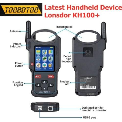 Newest Lonsdor KH100+ Auto Key Programmer Generate Remote Key Chip KH100+ Unlock For Toyota Smart Key Detect infrared signal
