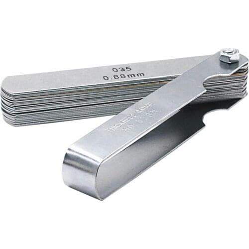 Feeler Gauge 89A Metric/ Inch 32 PCS Telemeter Range Finder Feeler Gauge With Copper Sheet #40