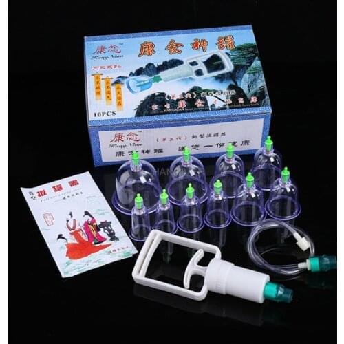 Household vacuum cupping device 10 cans suction cupping transparent plastic thickened cupping device