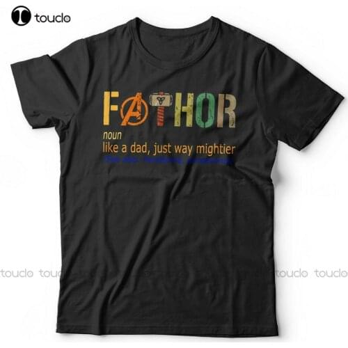 Comic Fathor Tshirt - Like A Dad Just Way Mightier - Fathers Day vintage tees
