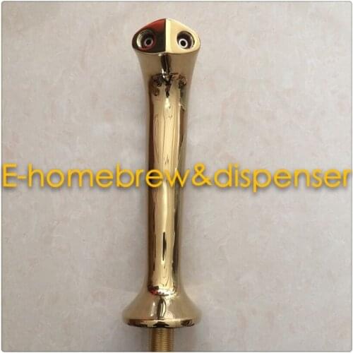 Cobra design high quality brass material PVD plated two way beer tower with cooling lines(factory outlet)
