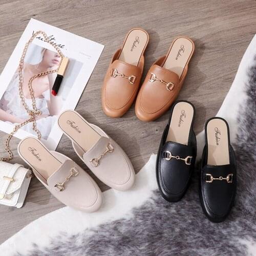 Womens Spring,Summer Shoes Fur Slippers Off White,Black,Brown Female Slippers Outdoor Flat Beach Rubber Sole Design Slippers