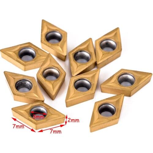 10 Pcs/box Blade+Boring Bar 100% Brand New 12mm Lathe Alloy Steel DCMT0702