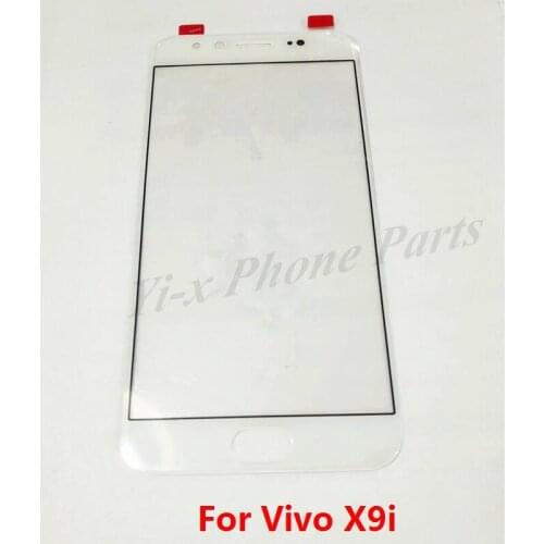 10PCS/lot White Black Gold For Vivo X9i Front Glass Touch Screen Panel Mobile Phone Replacement Parts