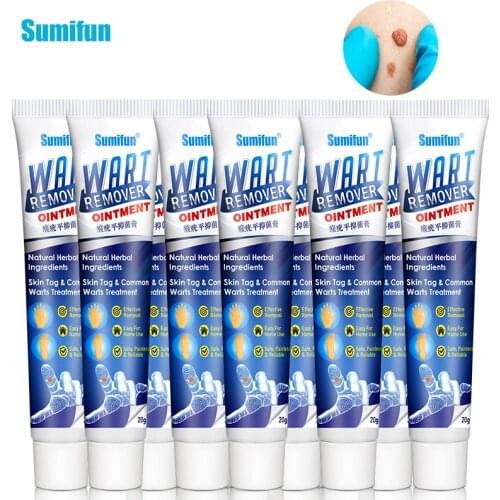 10Pcs Sumifun Skin Tags Ointment Cream Removing Genital Warts Remover Herpes Herbal Medical Plaster Skin Care