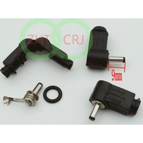 100pcs DC Power Jack Plug 9MM X 3.5mmX 1.3MM Shape/Right Angle connector wholesale New