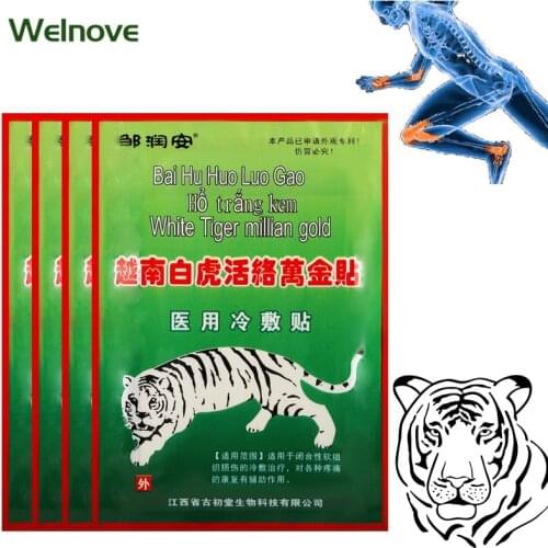 40/48pcs White Tiger Balm Plaster Herbal Extract Patch Shoulder Neck Back Joint Aches Pain Relief Arthritis Medical Sticker