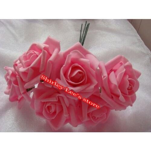 432pcs=72 bouquets) ( 7-8cm) Pretty Artificial Foam Flowers Bouquet For Bridal ,Floral arrangements * FREE SHIPPING