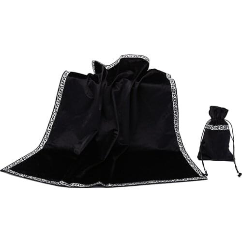 Altar Tarot Cards Bag Party Table Cloth Board game Tablecloth Divination Wicca Velvet Tapestry Vintage Retro Black Purple Blue