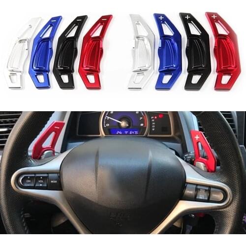 Car Aluminum Steering Wheel Shift Paddle Shifter Extension Shape for Honda Fit(2009-2013) Civic(2009) Interior Auto Car-styling