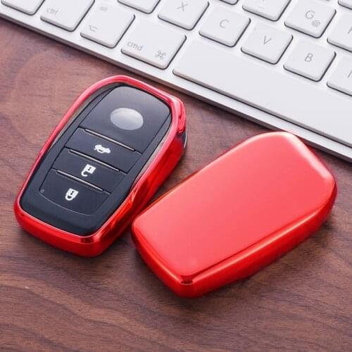 Tpu Car Key Cover Case For Toyota Aygo Chr 2020 Corolla Camry 70 40 55 Rav4 Hilux Crown Land Cruiser 200 Key Holder Accessories