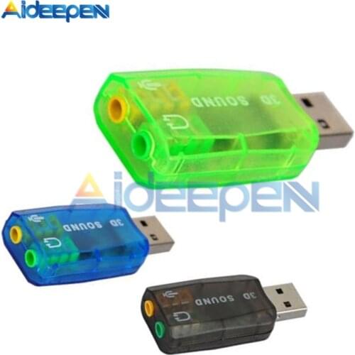 CM108 Chipset USB 2.0 To 3D Audio Sound Card Adapter Virtual 5.1 Channel Track Class-B Power Amplifier For Microphone Headset