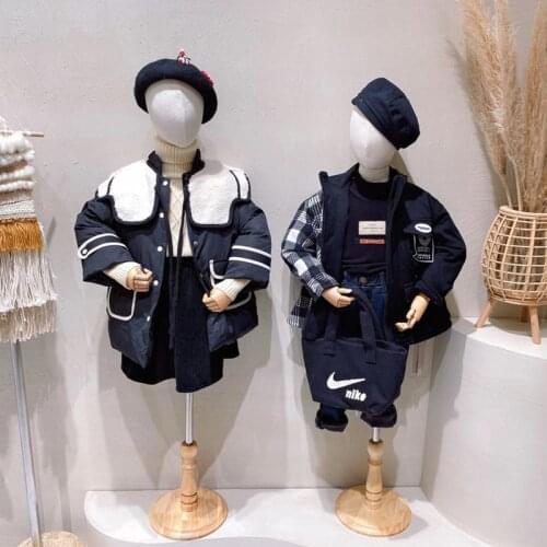 6-8 Year Children sewing Mannequin Body Half-Style Models Props,Clothing White Lince Fabric Wood Disc Base Wood Hand ,1pc D400