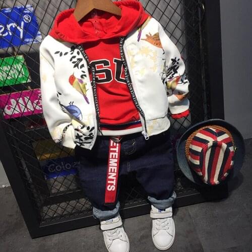 Children Tracksuits Fashion Full Flower Printed Jacket Boys Girls Spring New Coat Kids Outwear Zipper Cardigan Clothing for Boys