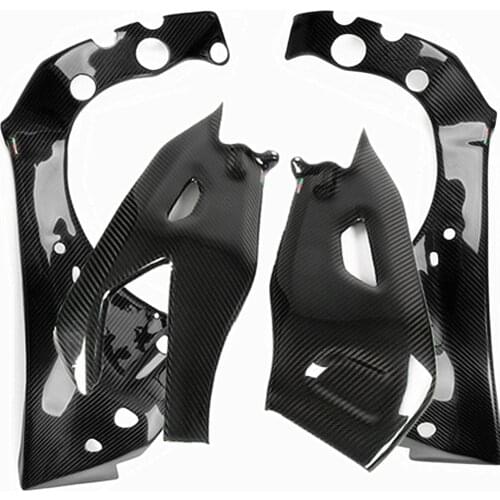 For YAMAHA R1 2015-2018 100% Carbon Fiber Frame Cover and Swingarm Cover Swing Arm Covers Panels Protectors Guards Twill Weave