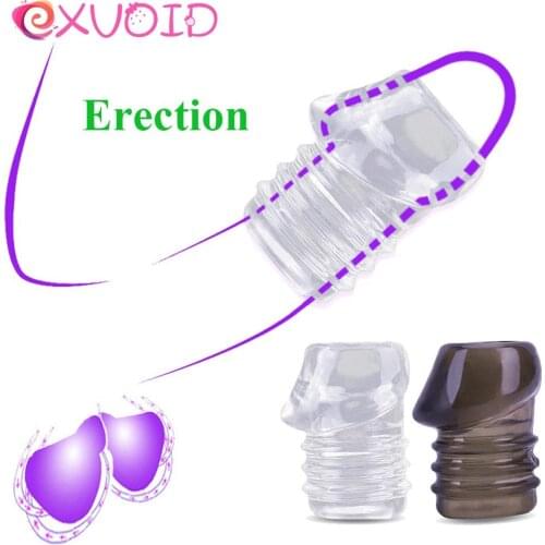 EXVOID Sex Toys for Men Delay Ejaculation Cock Ring Male Chastity Device Penis Erection Male Masturbation Elastic Penis Ring