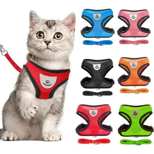 Hamster Guinea Pig Mesh Chest Strap Harness Leash Set Small Dog Cat Rabbit Animals Accessories Fashionable Explosion-proof Leash