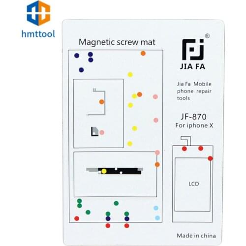 JF-870 Magnetic Screw Map Project Memory Mat Guide Dissemble For IPhone 7/7P/8/8P/IPX/XS/XR/XSMAX Repair Tools