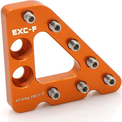 Motorcycle accessories Rear Brake Pedal Step Plate Tip For KTM EXC 500 530 520 200 300 400 250 450 125 Exlarge pedals