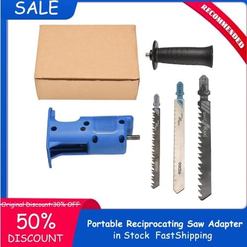 New Household Reciprocating Saw Attachment Adapter Change Electric Drill Into Reciprocating Saw For Wood Metal Cutting Hand Tool