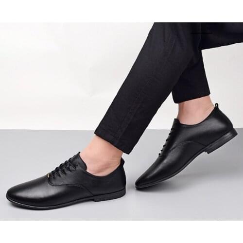 Male new masculino cuero zapatos sapatos breathable para causal 2020 de hombre mens sapato shoes men casual spring black shoe