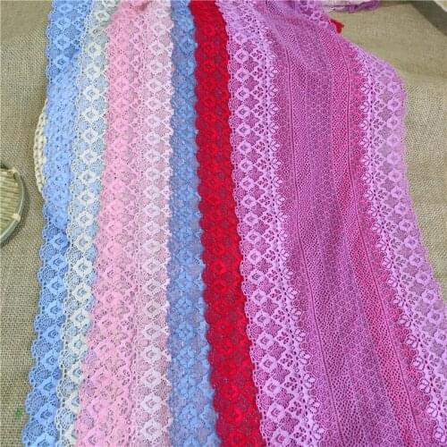 Multicolour 23cm elastic high quality lace Knitted fabric DIY garment accessoriesee